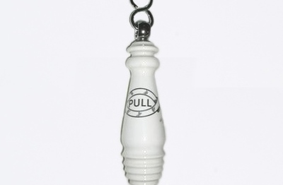 Porcelain Pull Handle with Chain