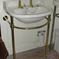 Edwardian Basin and Brass Stand by J.Bolding, London W.