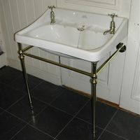 'AILSA' Large Basin on Brass Stand by Shanks C1910