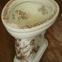 "The Freshet" Victorian WC with Brown Transfers C. 1890