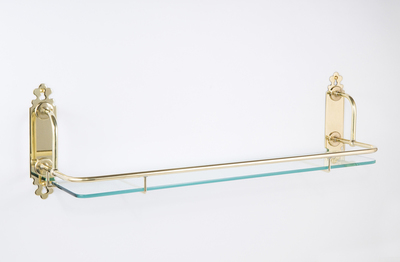Bathroom Shelf with Gallery Rail