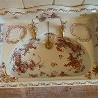 Victorian Polychrome Basin C 1880 