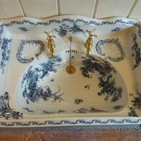 Victorian Blue Transfer Basin C 1880