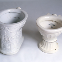 Victorian WCs with Architectural Relief  c.1880
