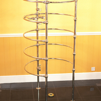 Reproduction Whalebone Needle Shower in Nickel Plate