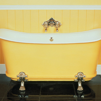 Bateau Bath on Polished Nickel Plated Feet by Rogeat, Lyon c.1860