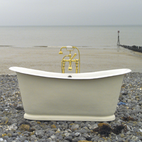 French Bateau Bath on the Beach c.1890