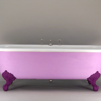 Large American Double-Ended Bath with Integral Mixer Tap and Plunger Waste c.1920