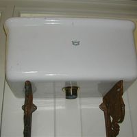 'ADAMSEZ' Fireclay High Level Cistern c.1920